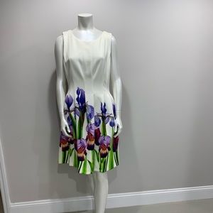 Calvin Klein Garden Party White Dress Size 12